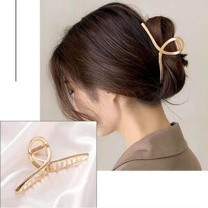 Elegant Gold Color Hair Claw